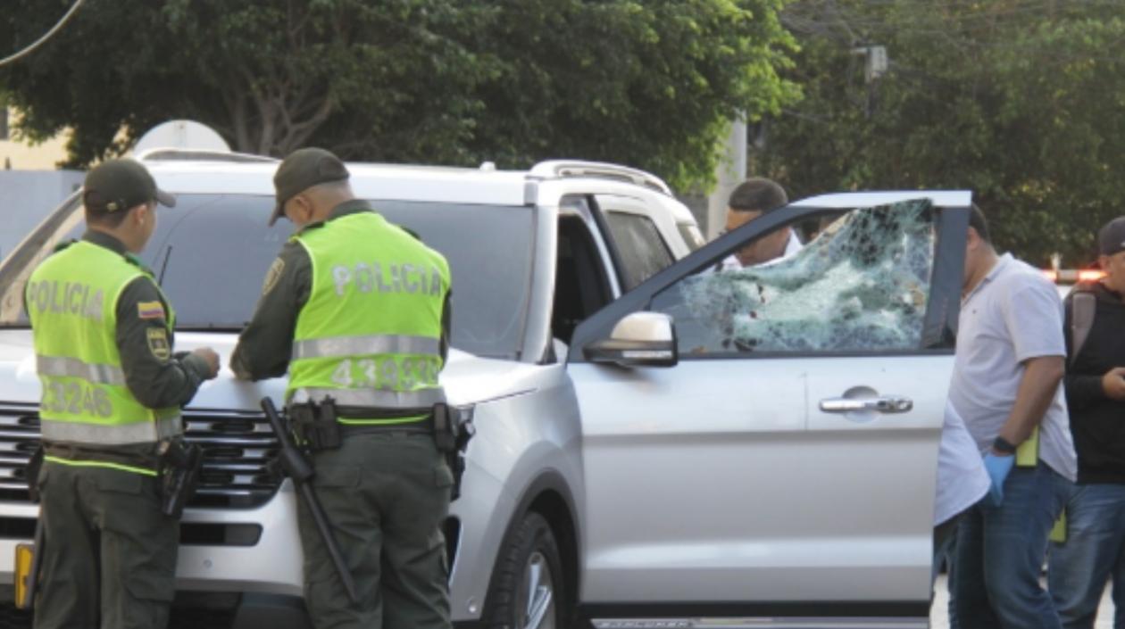 La víctima fue asesinado dentro del vehículo.