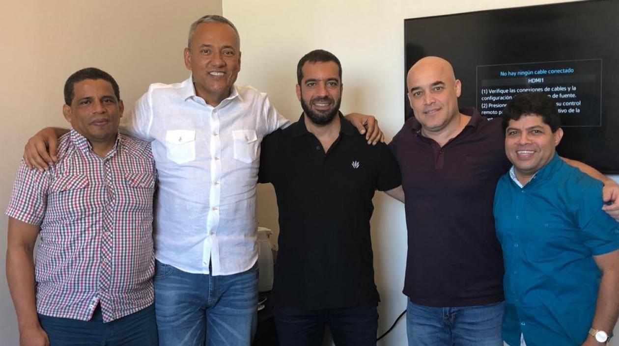 Rodrigo Martínez, Ruber Cartagena, Arturo Char, Gonzalo Baute y Javier Acuña.
