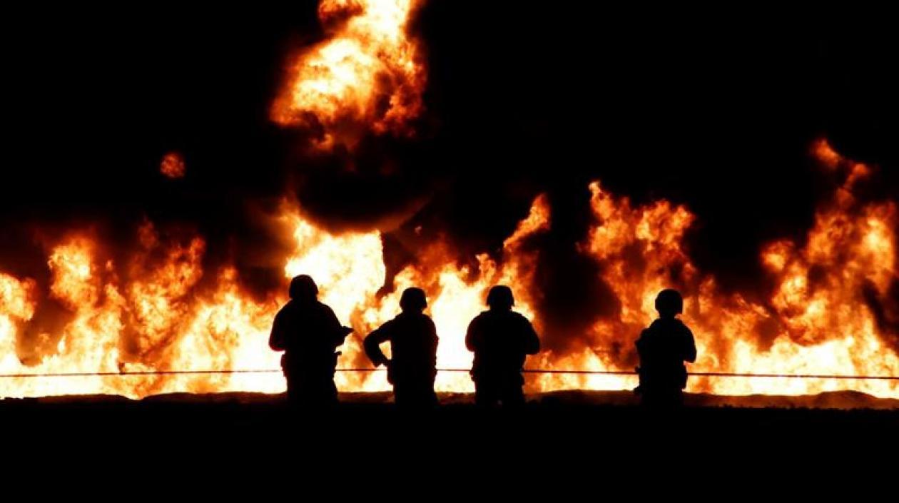 Lugar de la explosión.