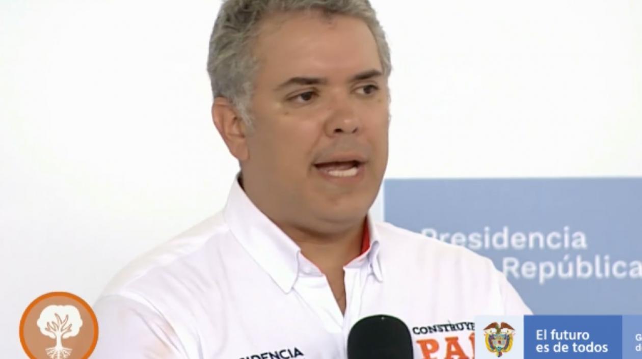 Iván Duque, presidente de Colombia.