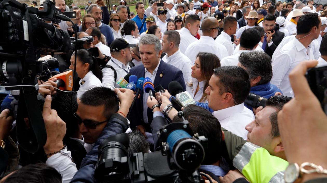Presidente Duque volvió a referirse a que el ELN no tiene voluntad de paz.