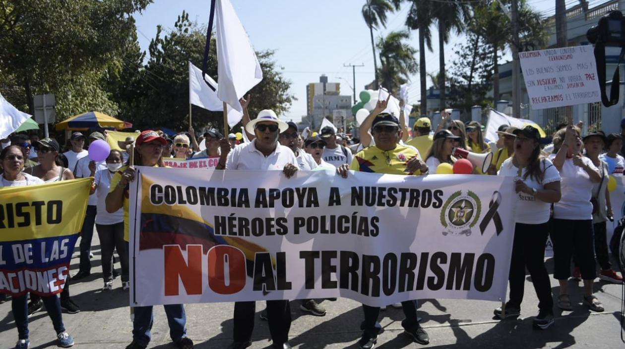 Barranquilla se unió en contra de los violentos.