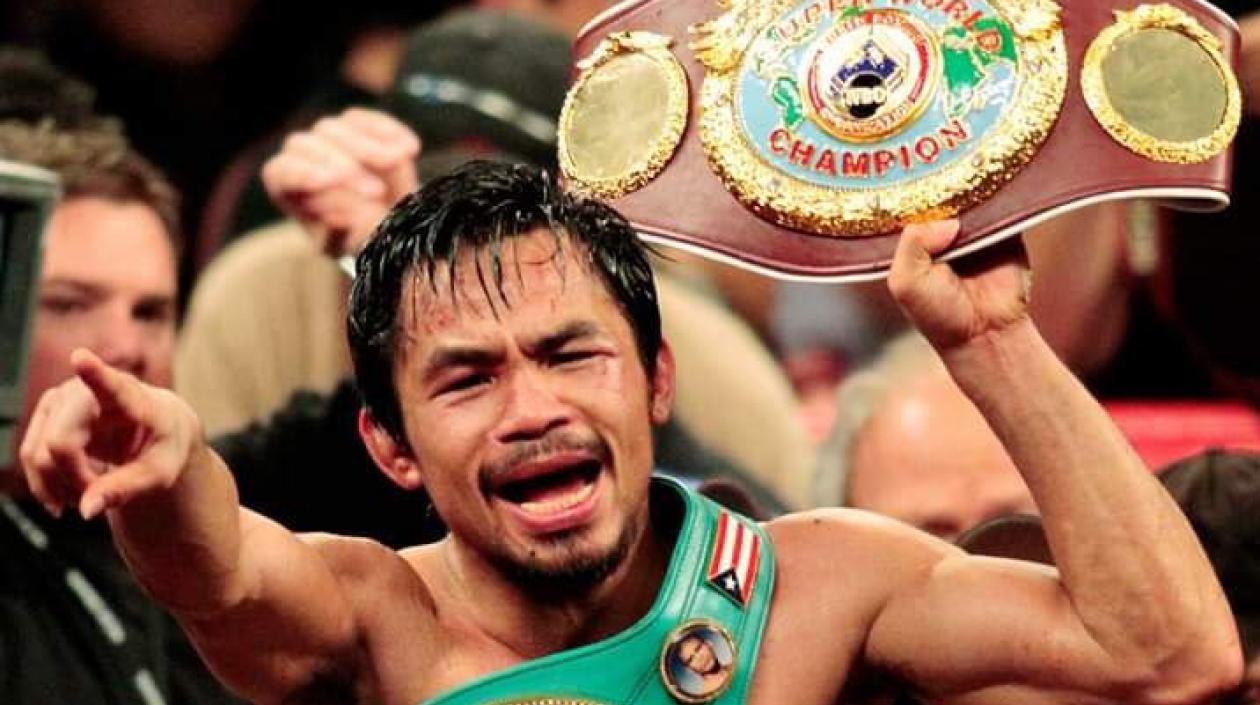 Manny Pacquiao, boxeador filipino. 