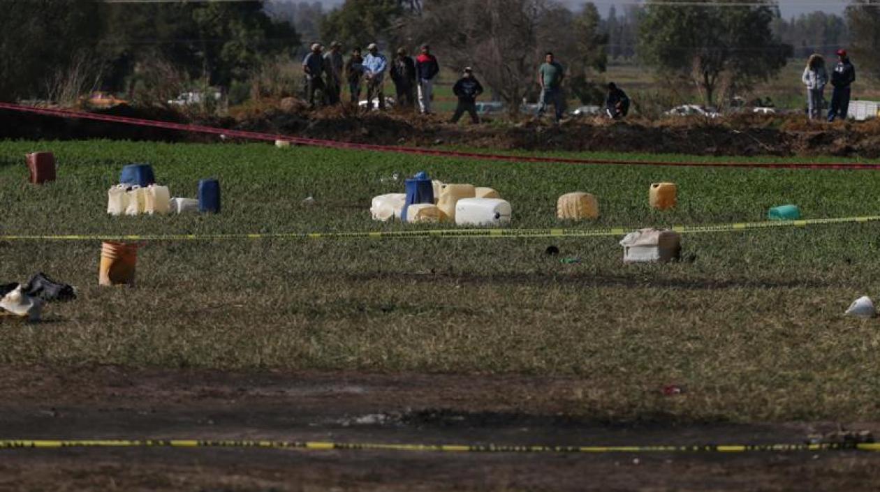 Lugar de la explosión.