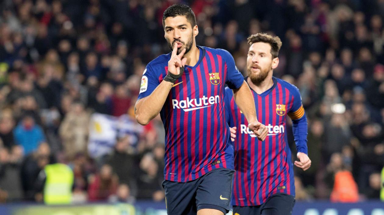 Luis Suárez, goleador del Barcelona. 