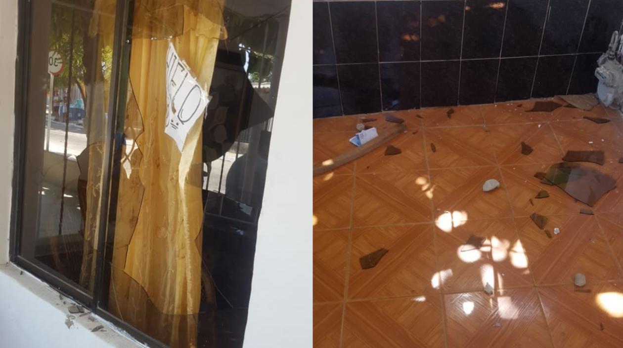 Así quedó la vivienda.