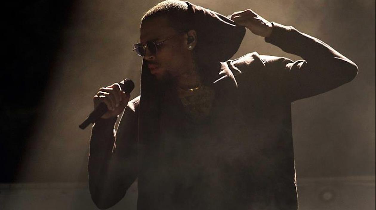 El rapero estadounidense Chris Brown.