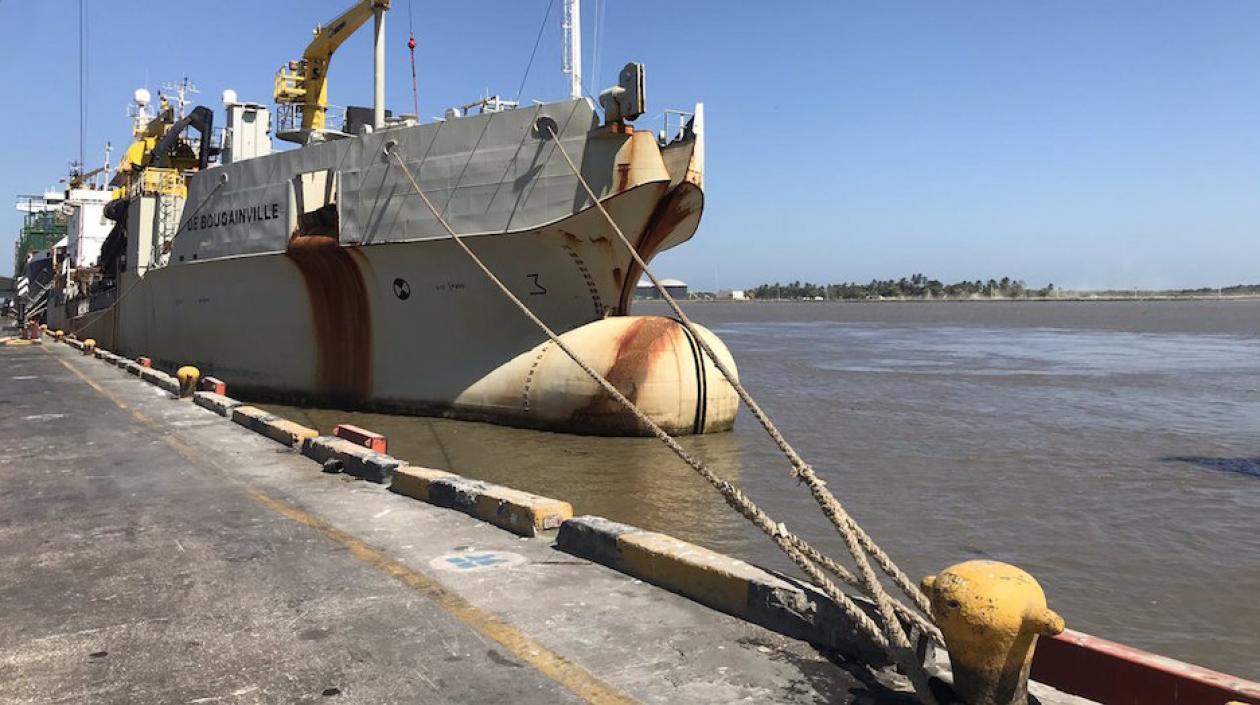 La mejoría se logró gracias al trabajo de emergencia de la draga De Bougainville.