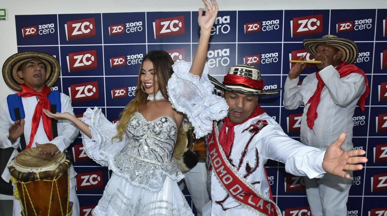 Kelly Restrepo y Pedro Tapias Reyes del Carnaval de la 44 2019.
