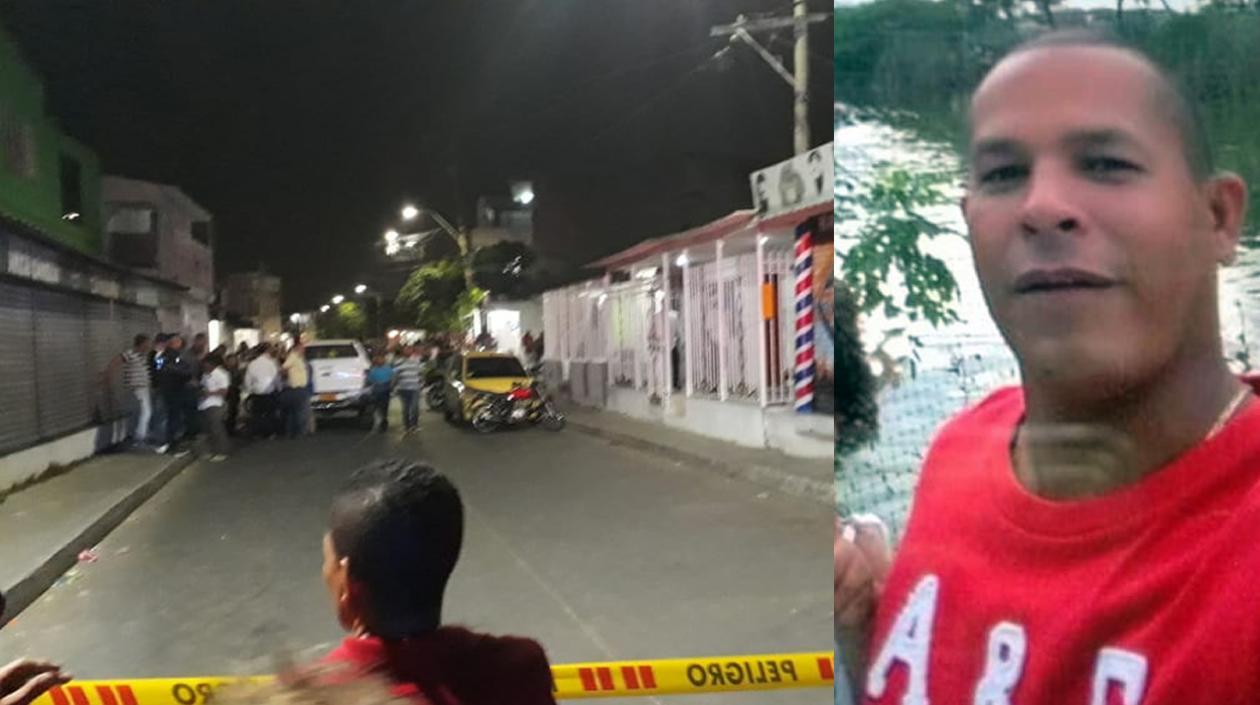 Lugar de los hechos en Bellarena. y el padre de la menor herido.