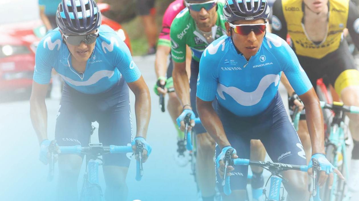 Nairo Quintana, ciclista colombiano del Movistar Team.