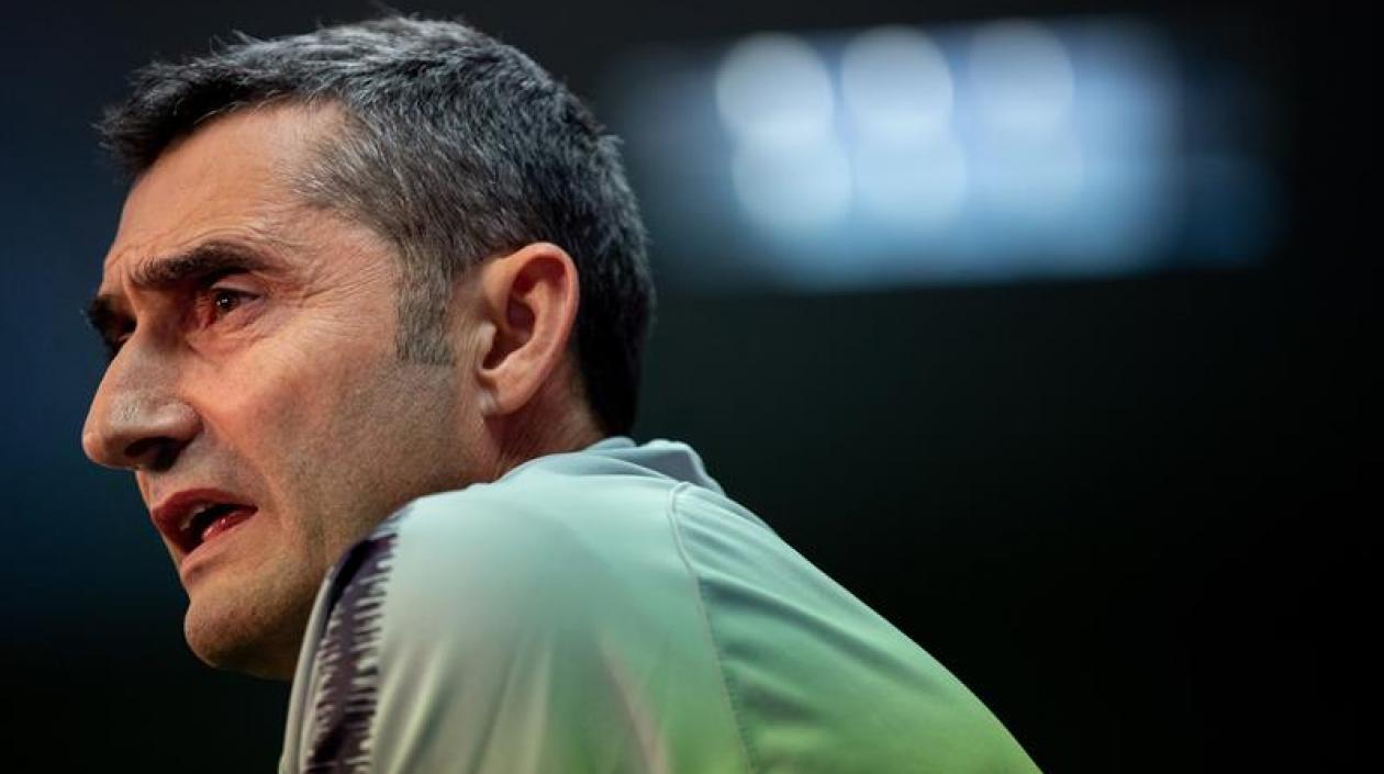 El entrenador del FC Barcelona, Ernesto Valverde. 