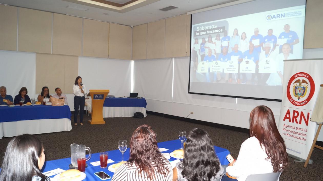 Mesa de reincorporación en el Atlántico.