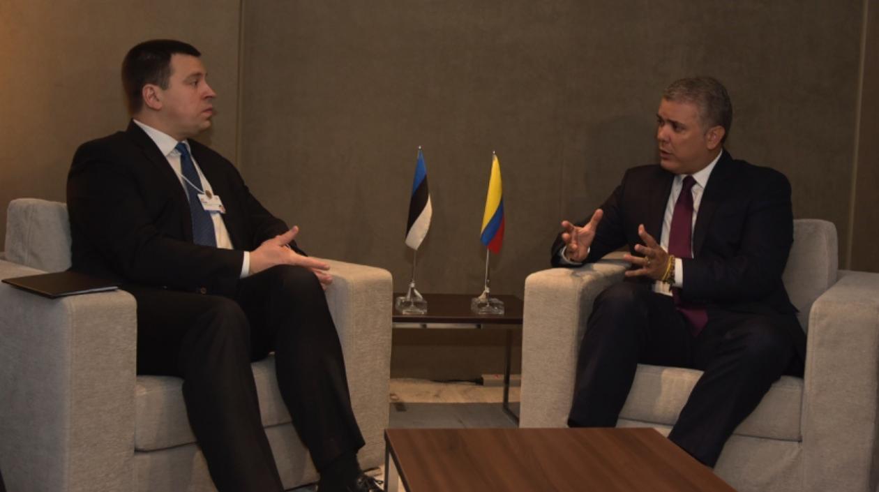 Presidente Duque llegó al Foro Económico Mundial.