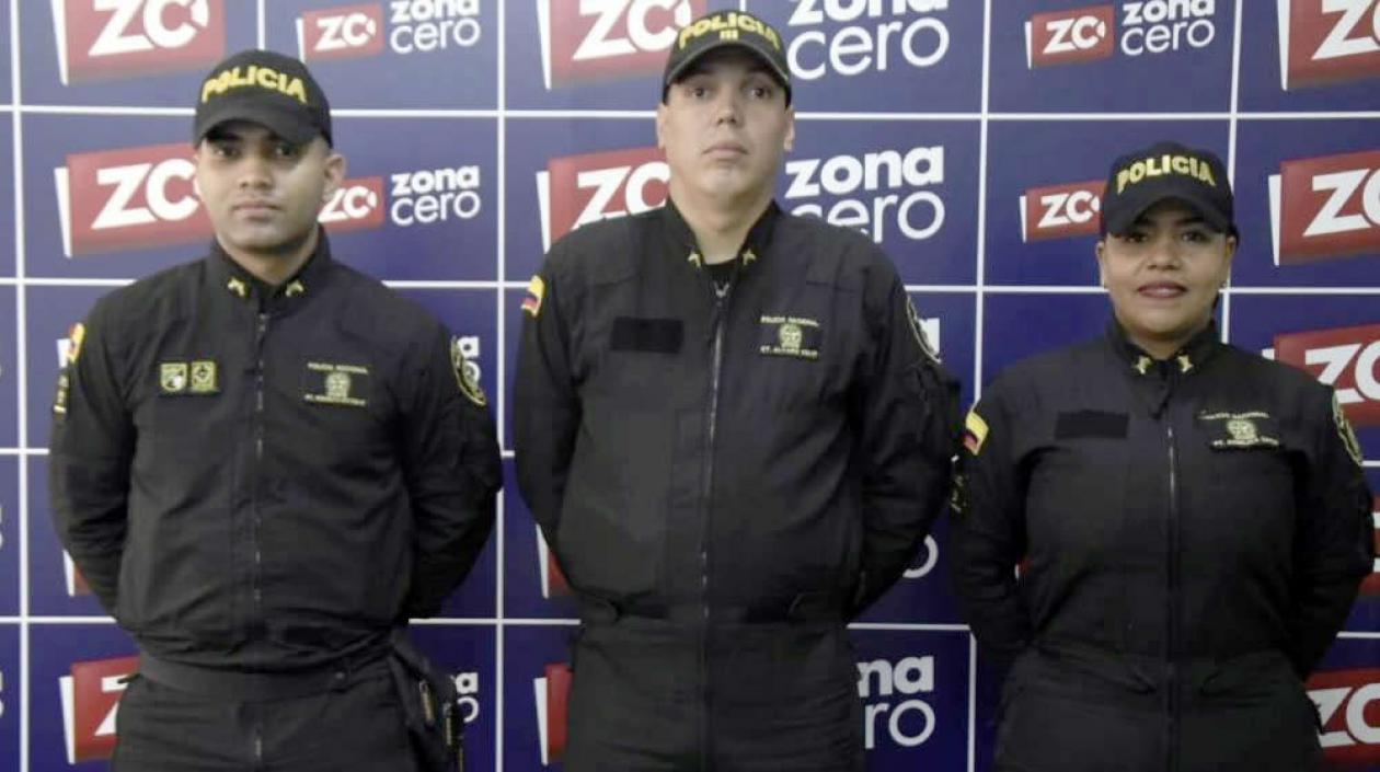 Esmad de la Policía en visita a Zona Cero.