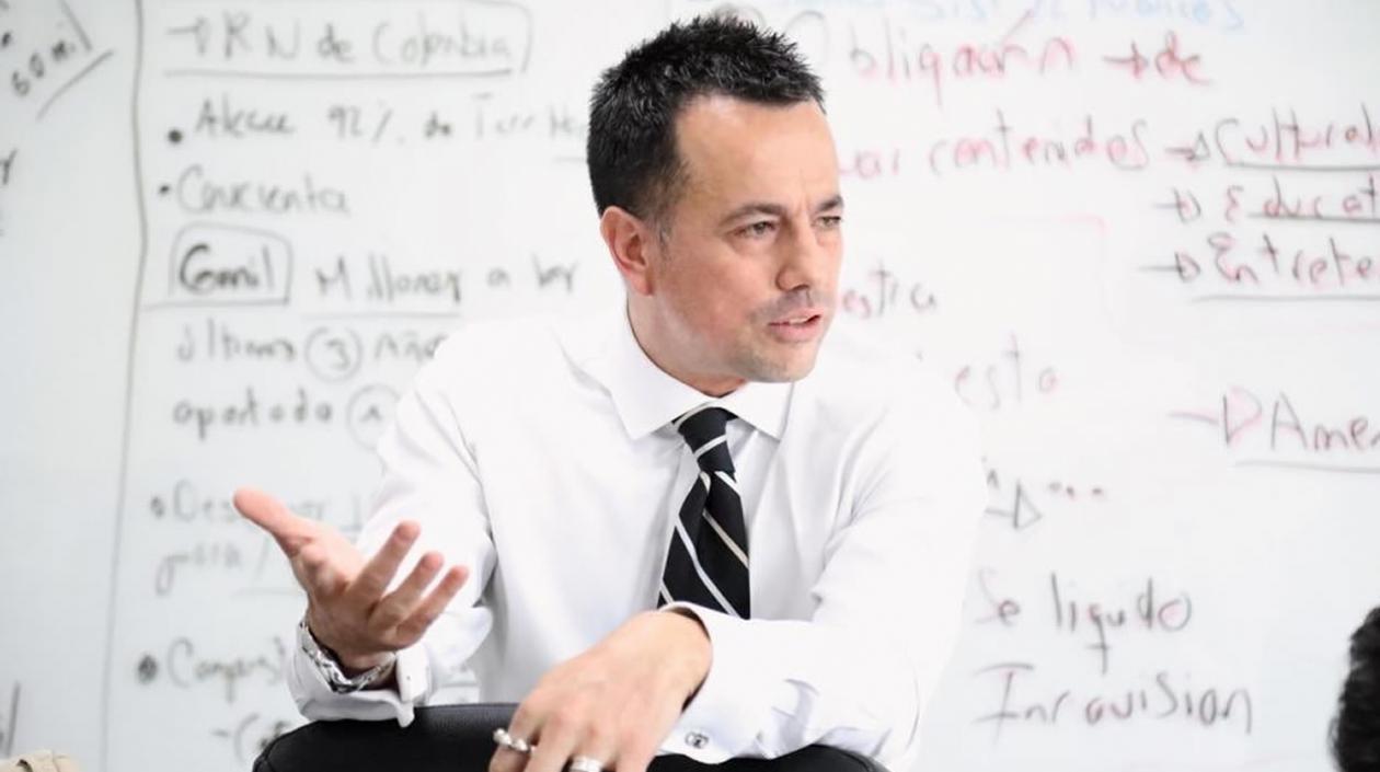 El gerente de la Radio Televisión Nacional de Colombia (RTVC), Juan Pablo Bieri,