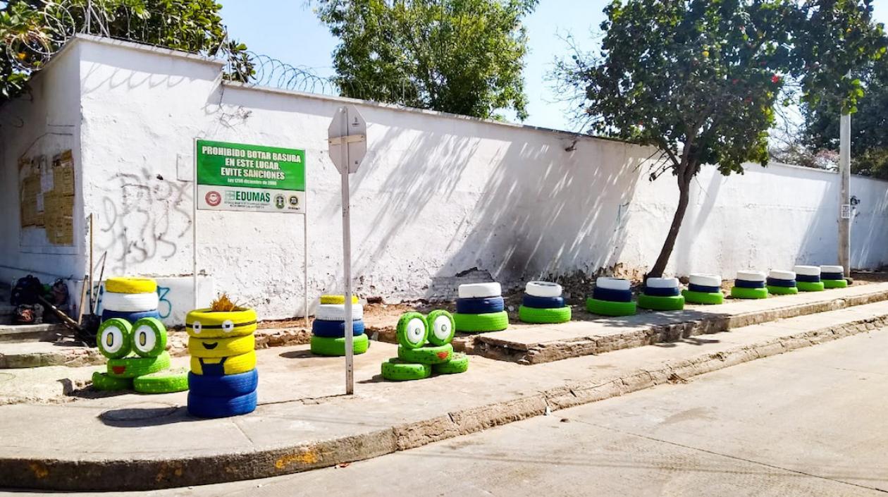 Uno de los sitios críticos recuperados.