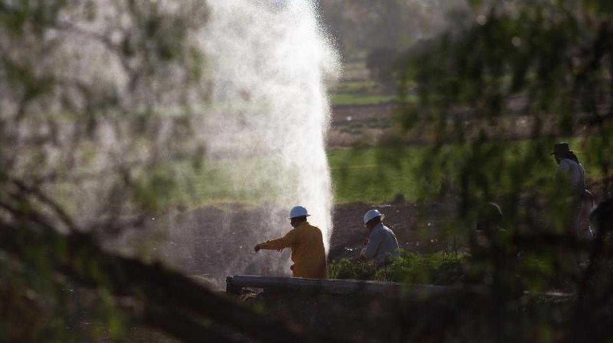 Lugar de la explosión.