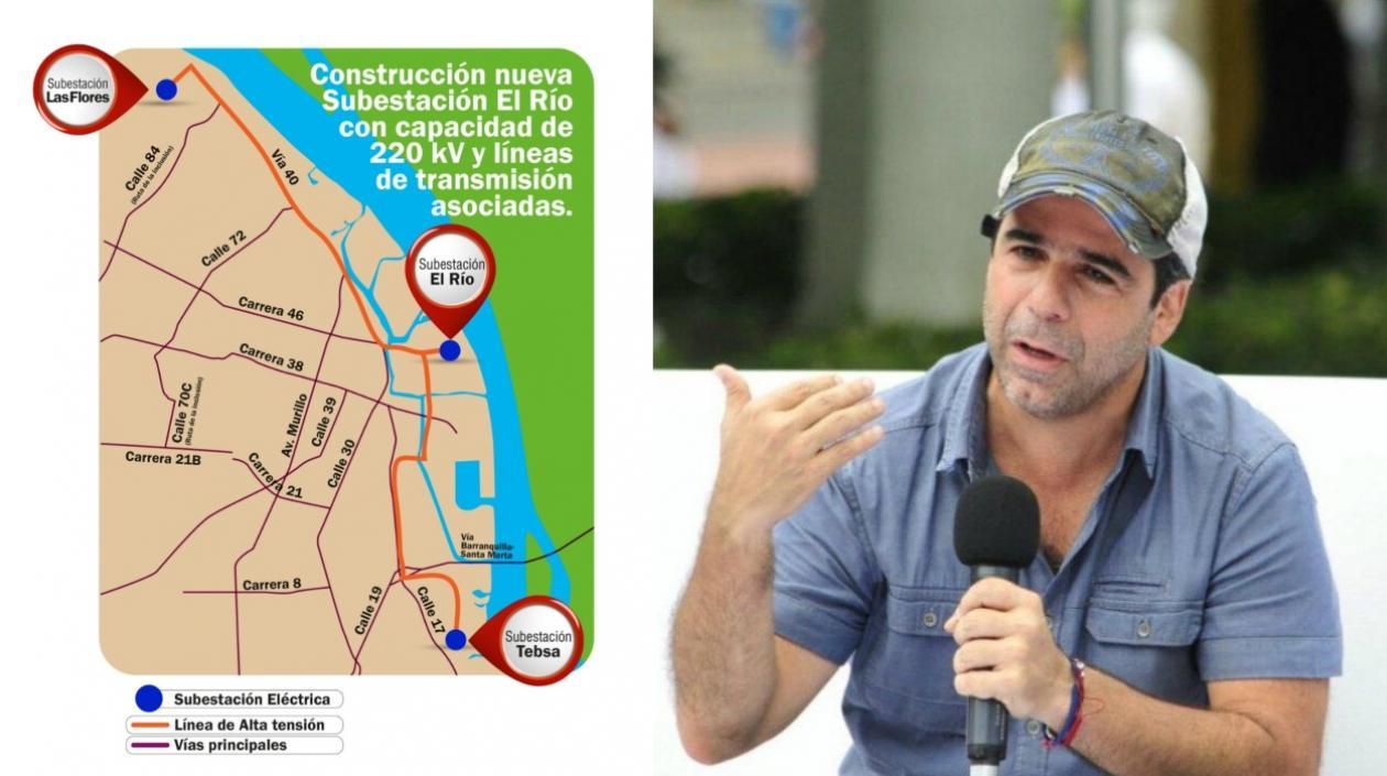 Las subestaciones de Barranquilla y el Alcalde Alejandro Char.