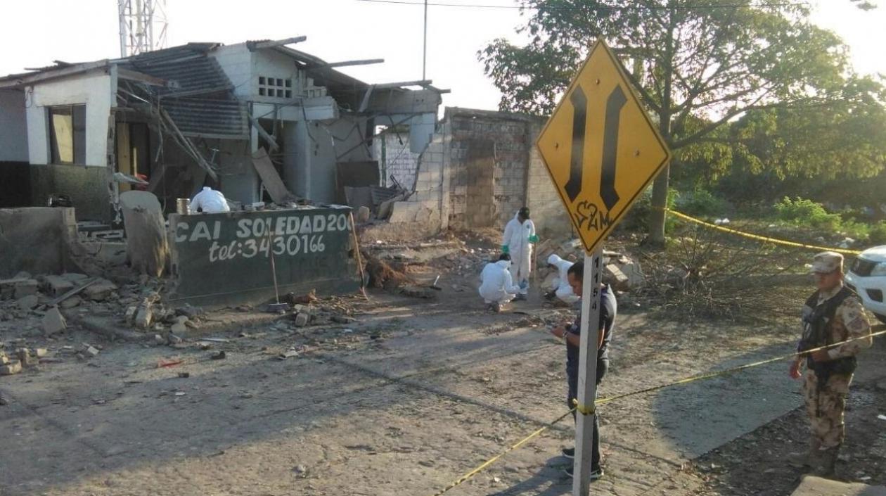 Así quedó el CAI de Soledad 2000.