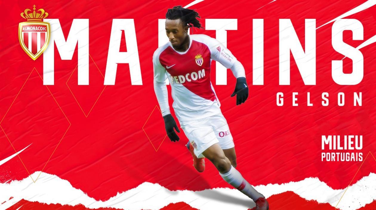 Gelson Martins, nuevo delantero del AS Mónaco. 