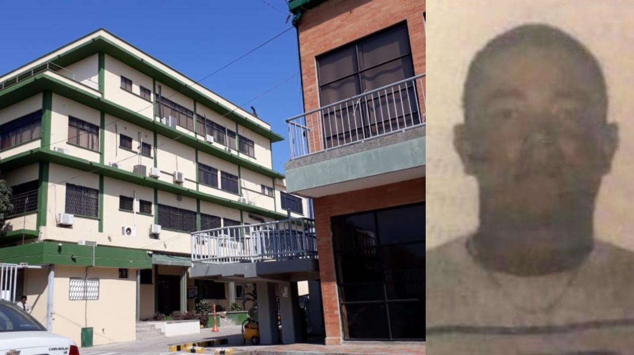 Fachada de Medicina Legal y José Alberto Ramos Hernández.