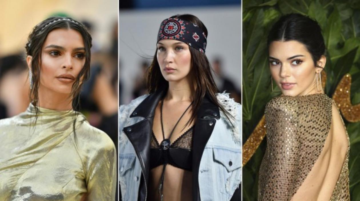 Las modelos Emily Ratajkowski, Bella Hadid y Kendall Jenner.