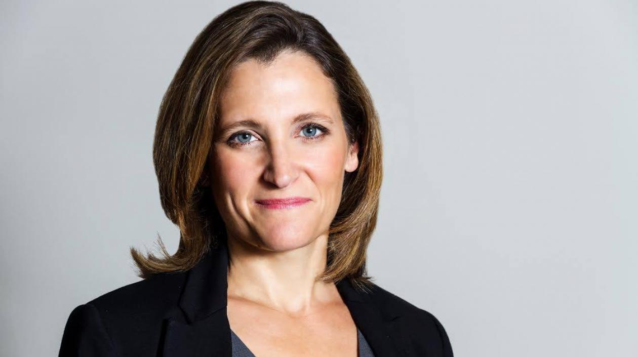 Chrystia Freeland, ministra de Asuntos Exteriores de Canadá.