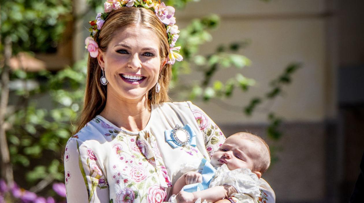 La princesa Magdalena y su hija Adrienne.