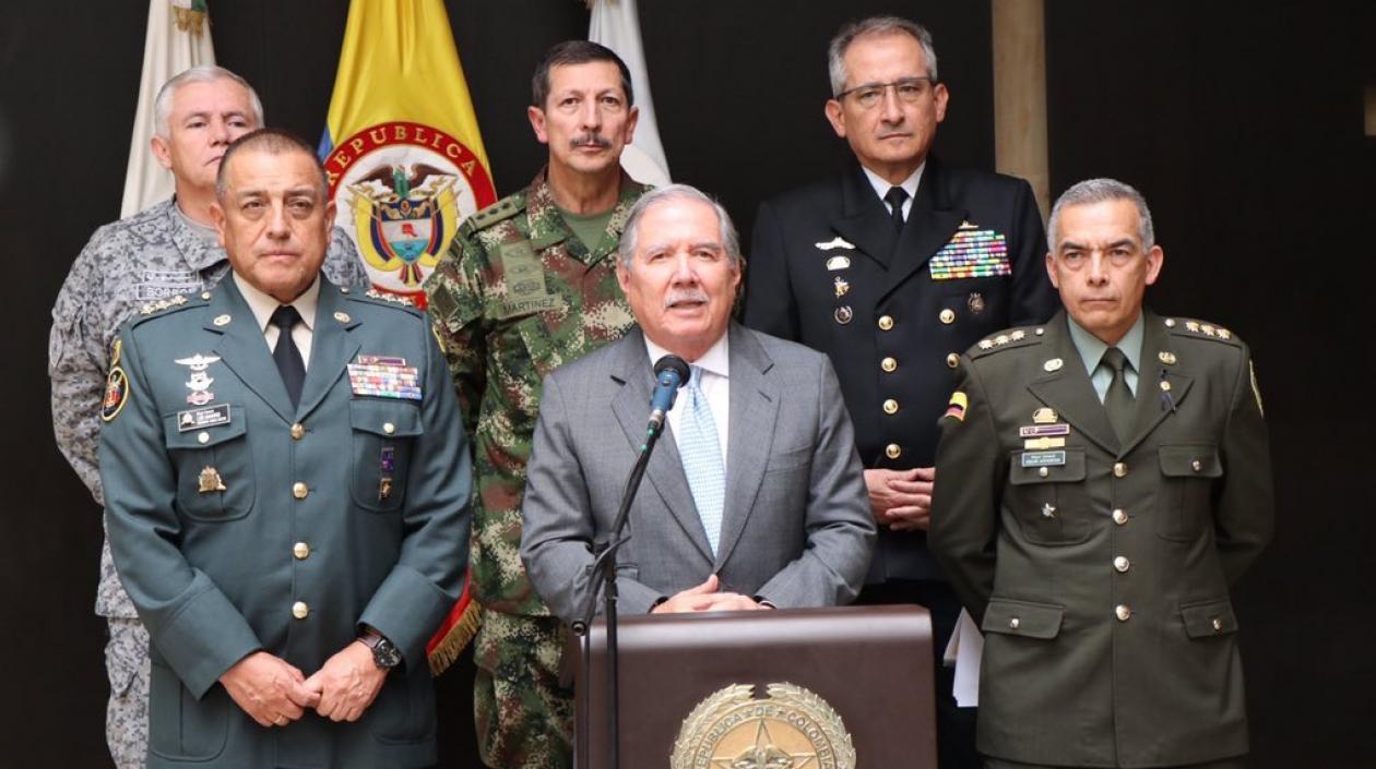 El Ministro de Defensa, Guillermo Botero