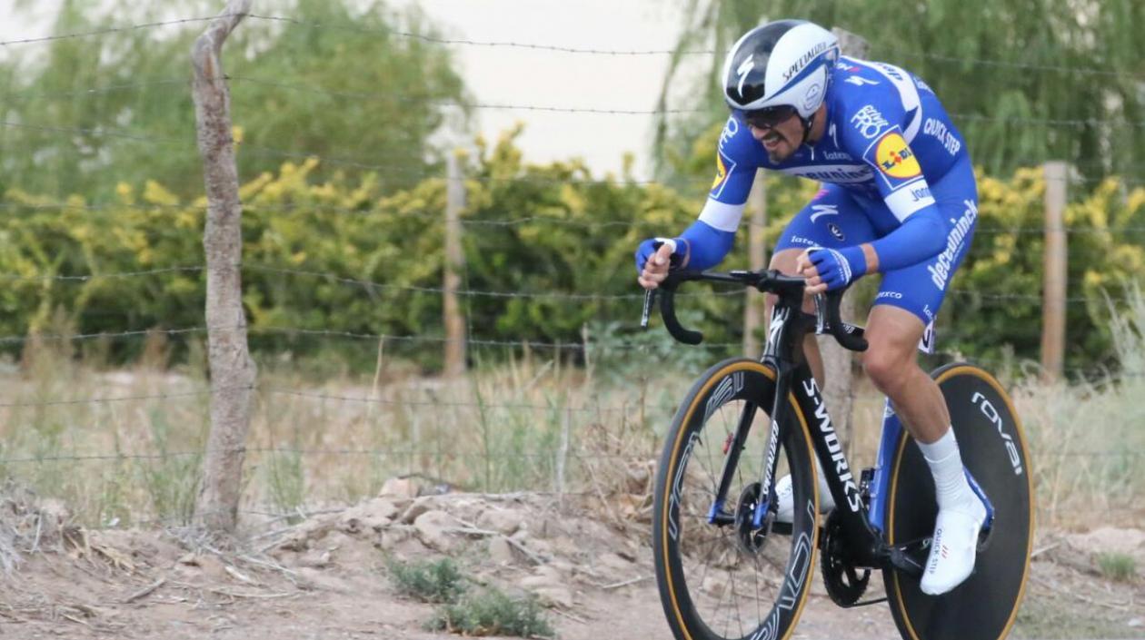 Julian Alaphillipe, ciclista francés. 