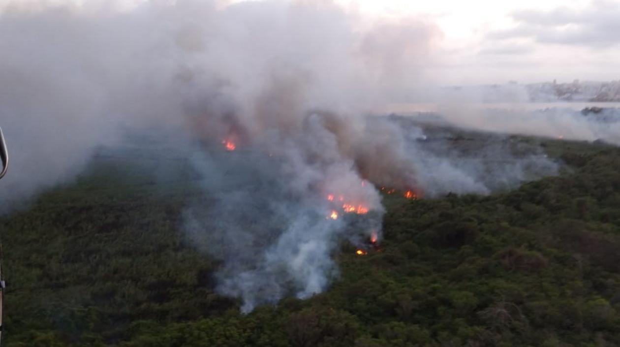 Incendio en Salamanca.