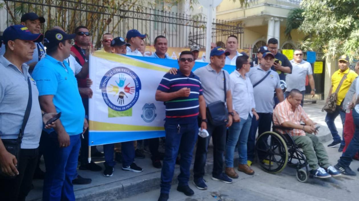 Imagen de la protesta.