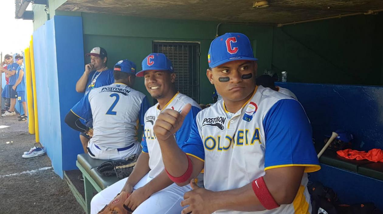 Jugadores de la novena de Colombia. 