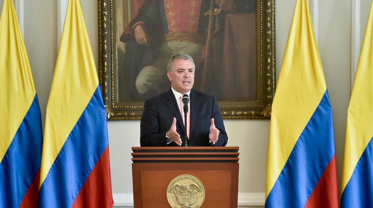 El Presidente de la República, Iván Duque.