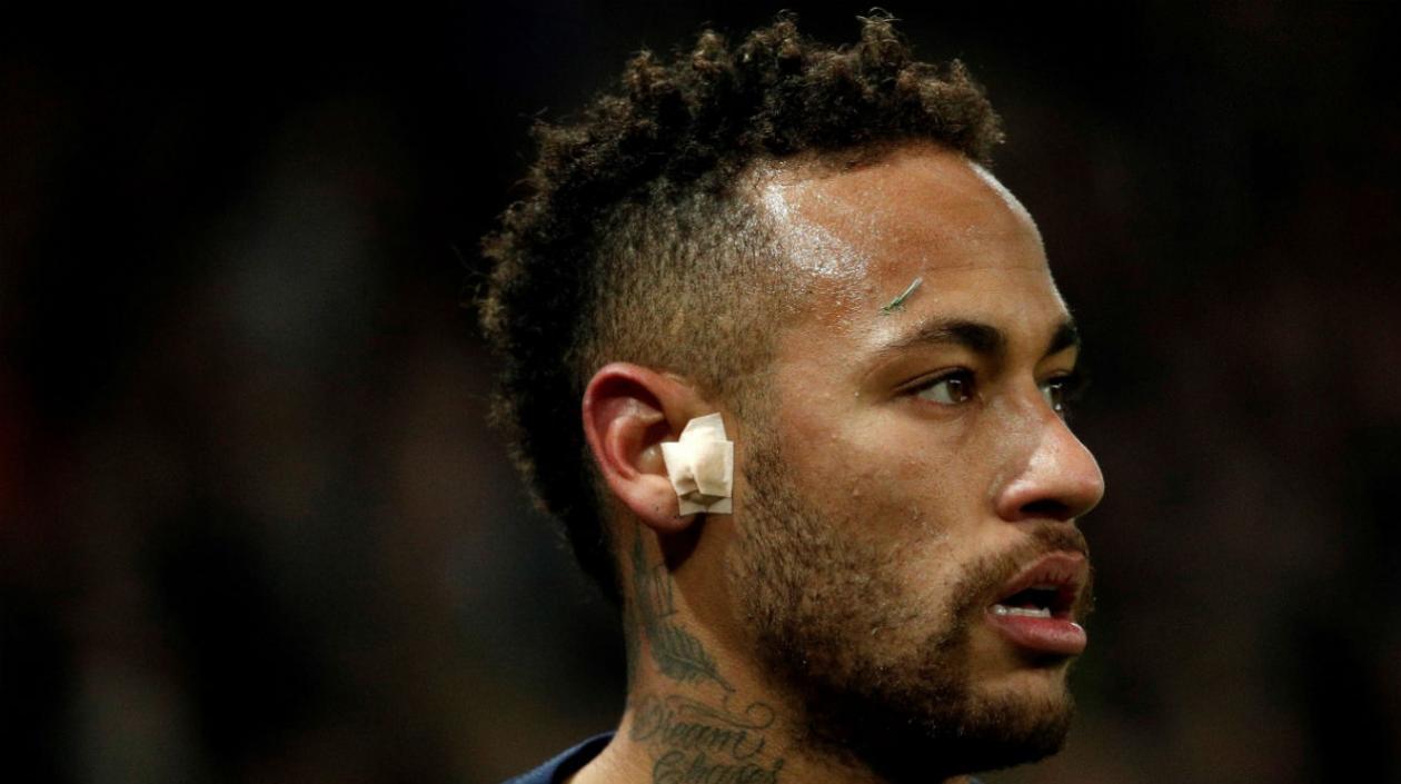 Neymar, delantero brasileño. 