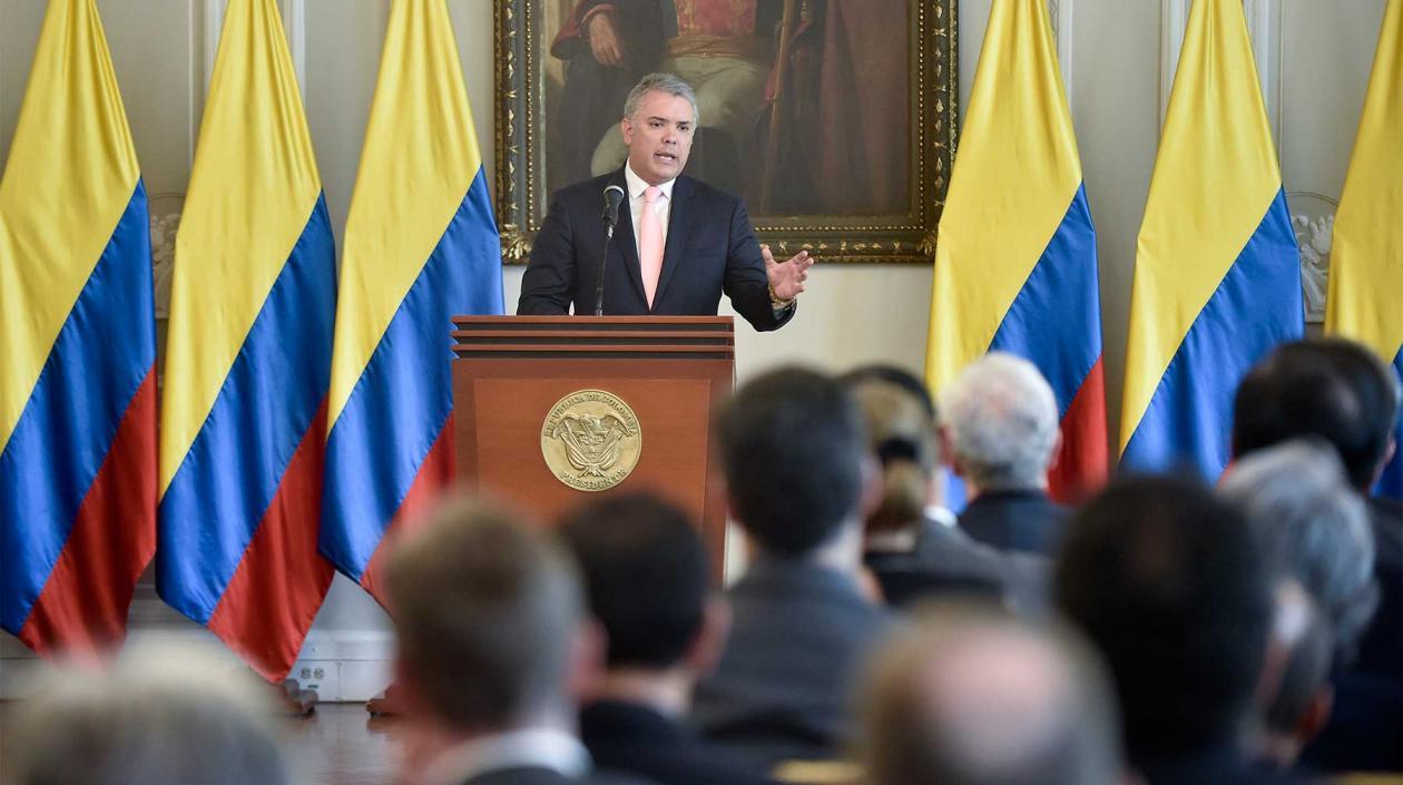 El Presidente de la República, Iván Duque.