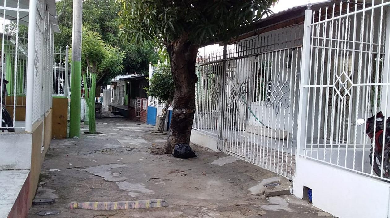 Cuadra en donde se encuentra la vivienda sin luz.