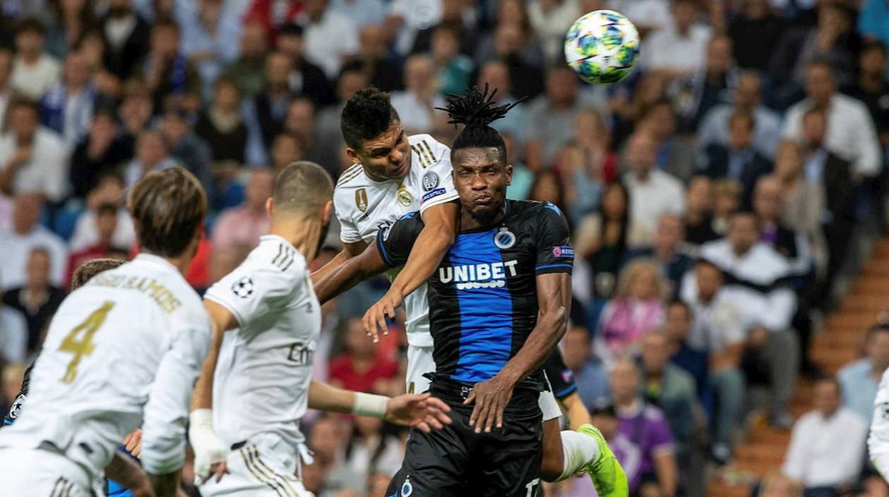 Casemiro marca el gol del empate. 