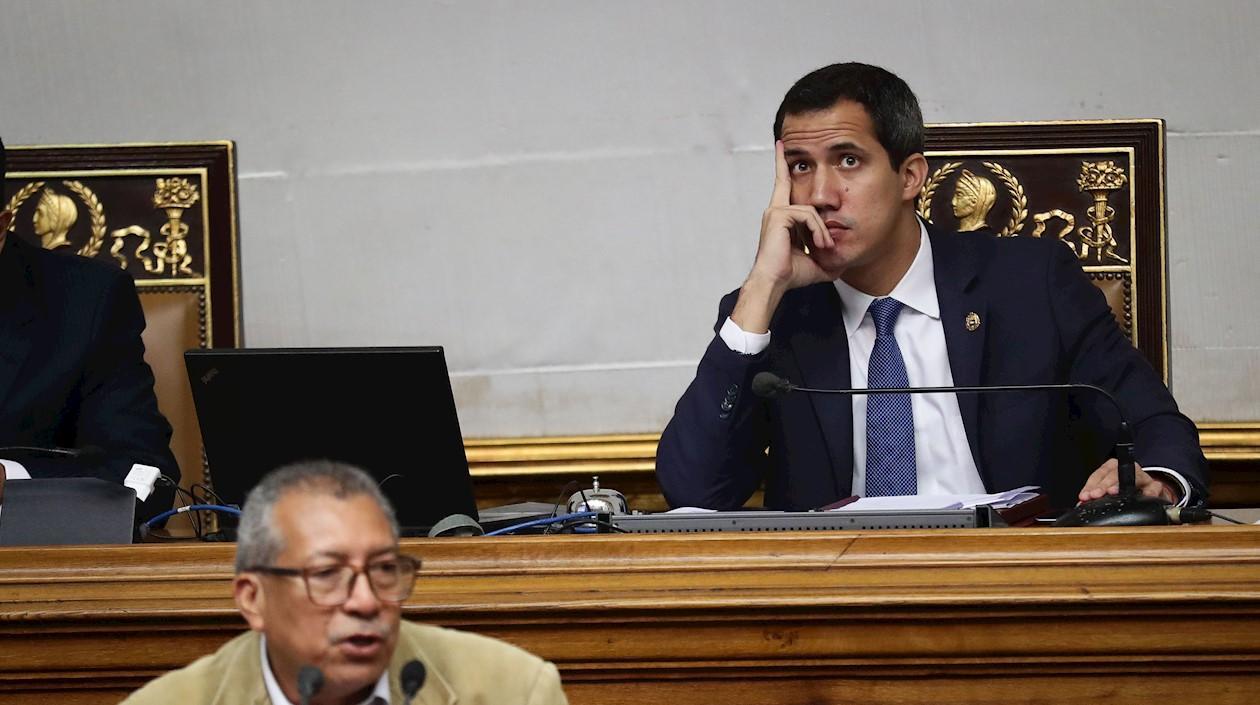 Juan Guaidó en la Asamblea Nacional.