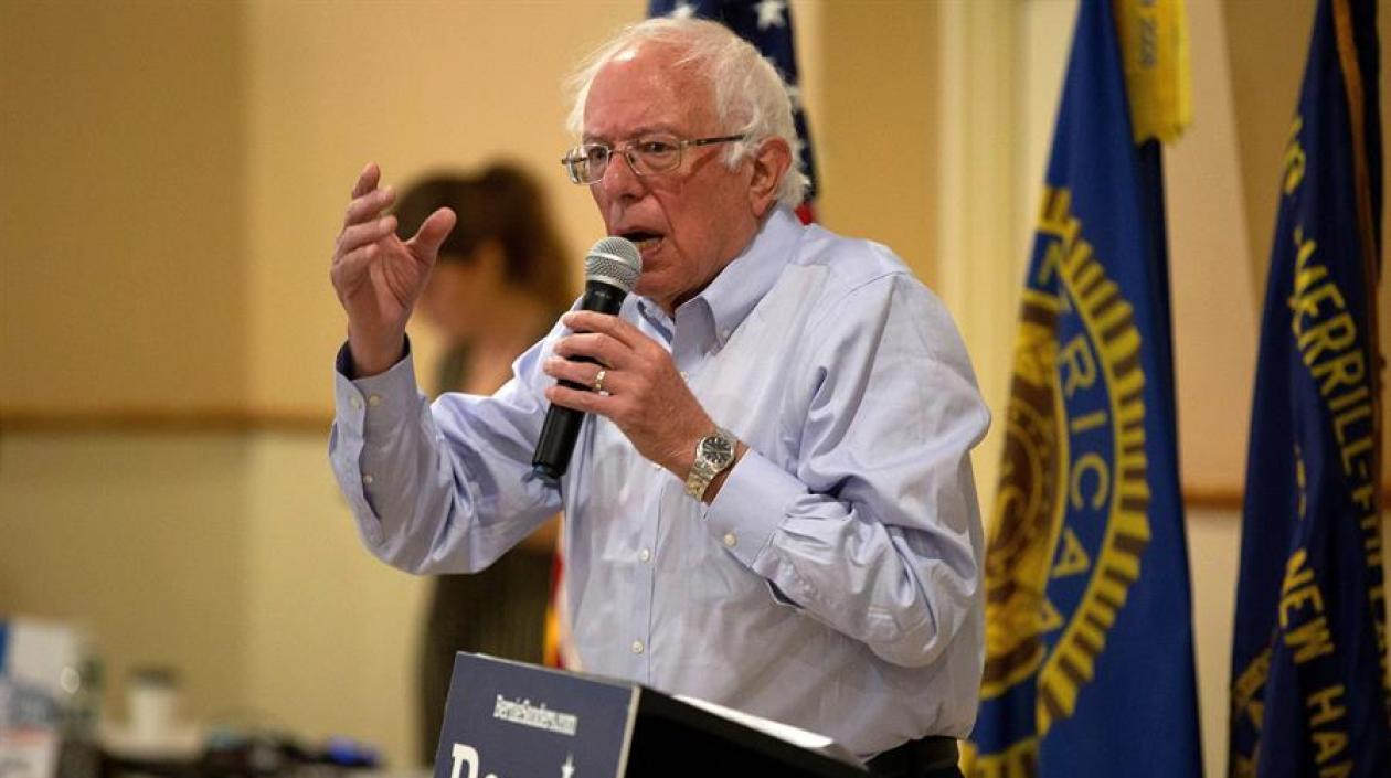 Candidato demócrata Bernie Sanders.