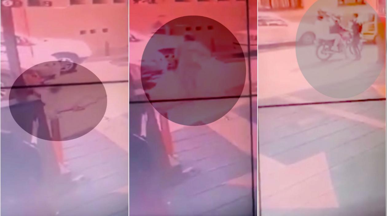 Captura de video de fuga de Aida Merlano.