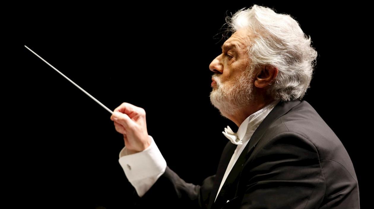 El tenor español Plácido Domingo.