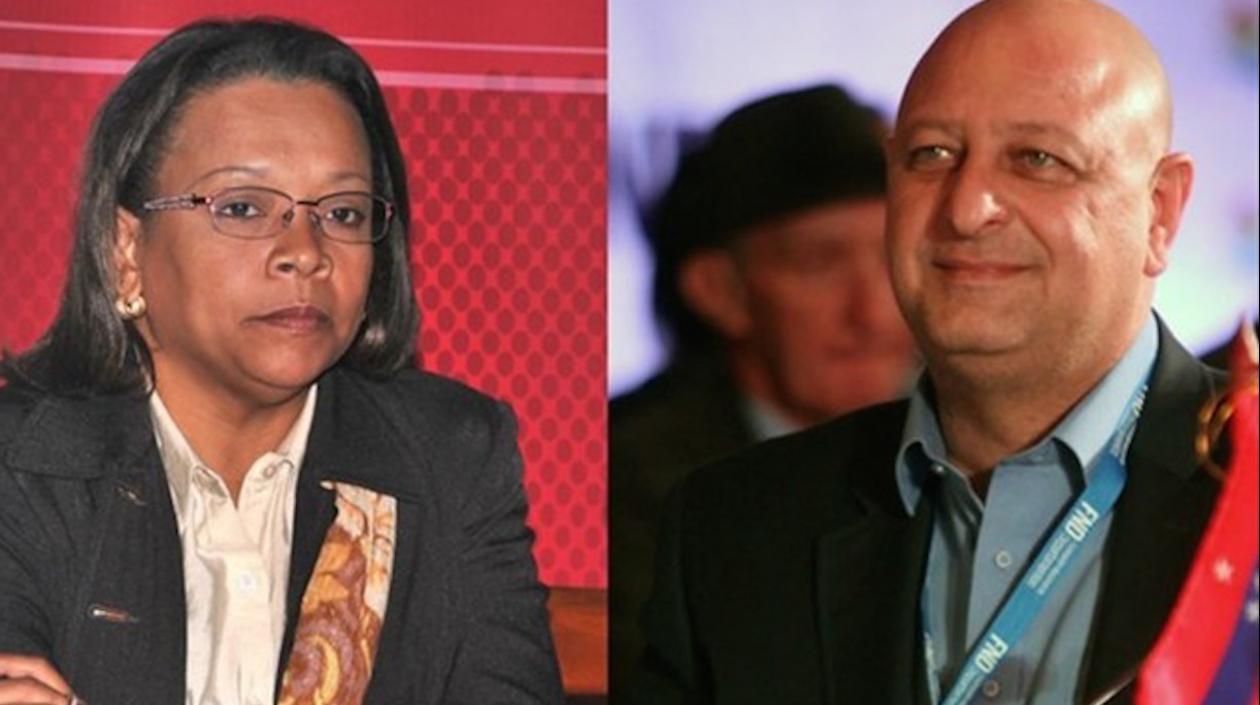 Aury Socorro Guerrero y Ronald Housni, los dos exgobernadores de San Andrés condenados.