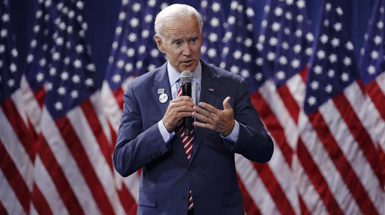 El aspirante a la candidatura demócrata de EE.UU., Joseph Biden.