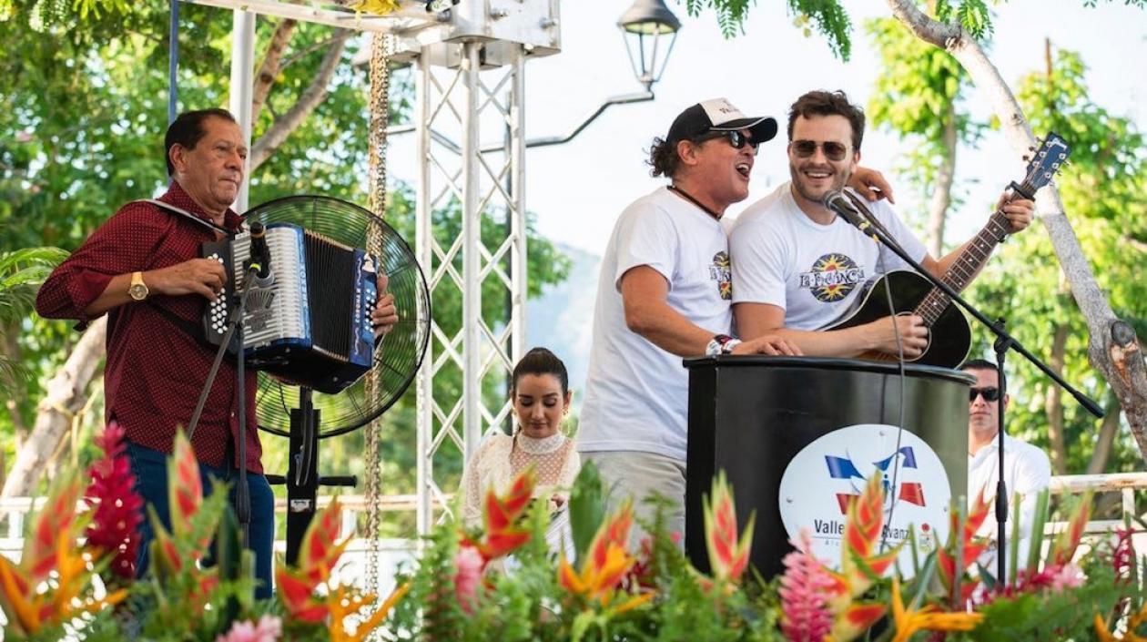 Carlos Vives, durante su presentación.