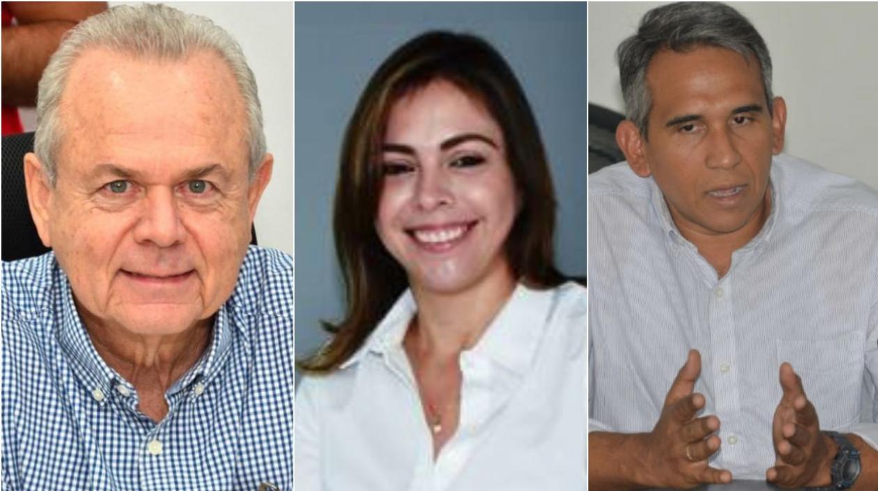 Ricardo Plata, Verónica Monterrosa y Alfonso Lastra, representante de gremios de Atlántico, Bolívar y Magdalena.