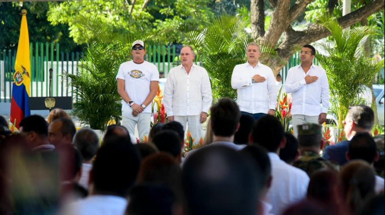 Presidente en Valledupar donde inauguró el Parque La Provincia.