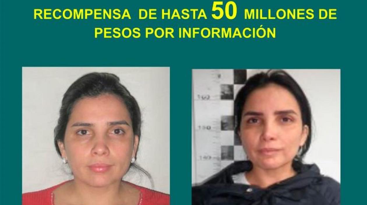 Cartel de búsqueda de la excongresista Aida Merlano.