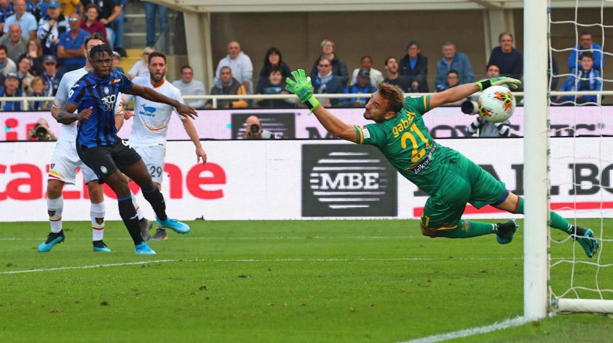 Duván Zapata marcó de esta manera un golazo al Leche.